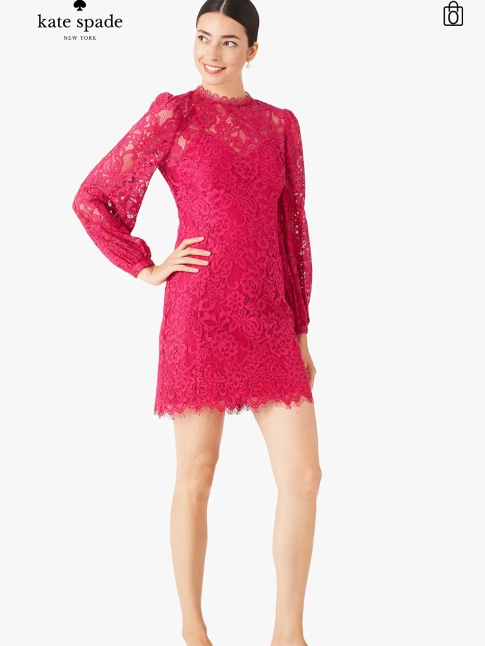 Kate Spade ♠️ Floral lace  A line dress sz 14